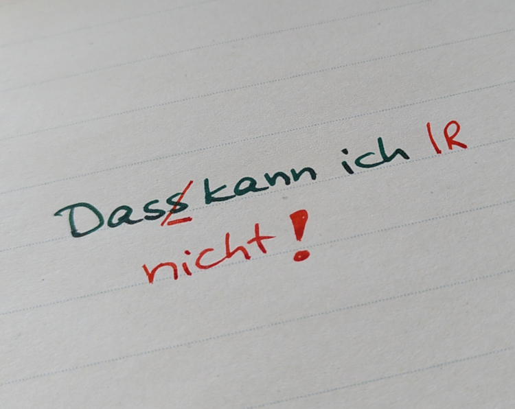 Das kann ich nicht